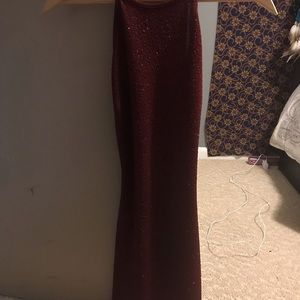 Burgundy dress